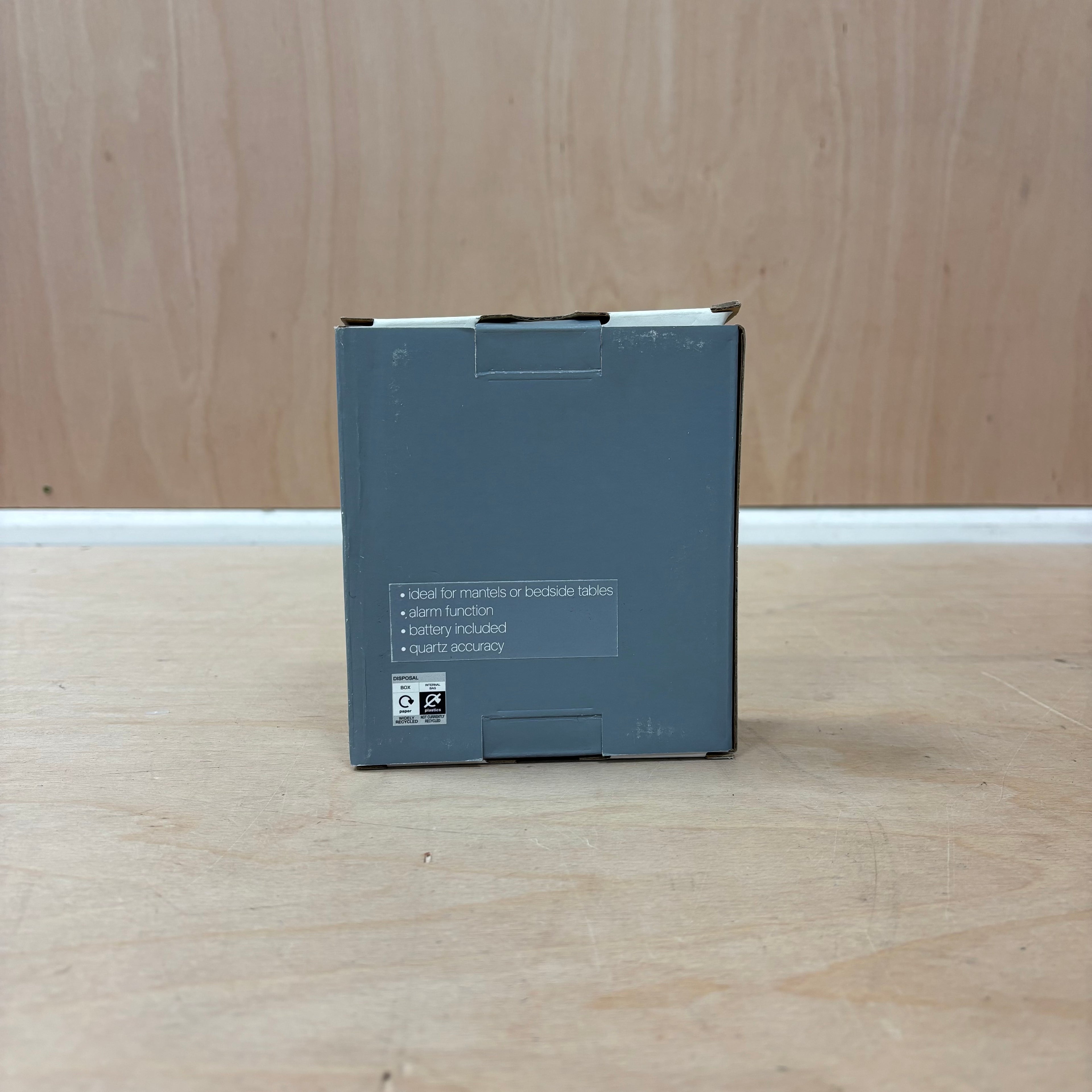 Marks & spencer mini alarm clock – gold & clear acrylic – new in box