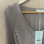 Monsoon pink glitter ribbed knit dress size small