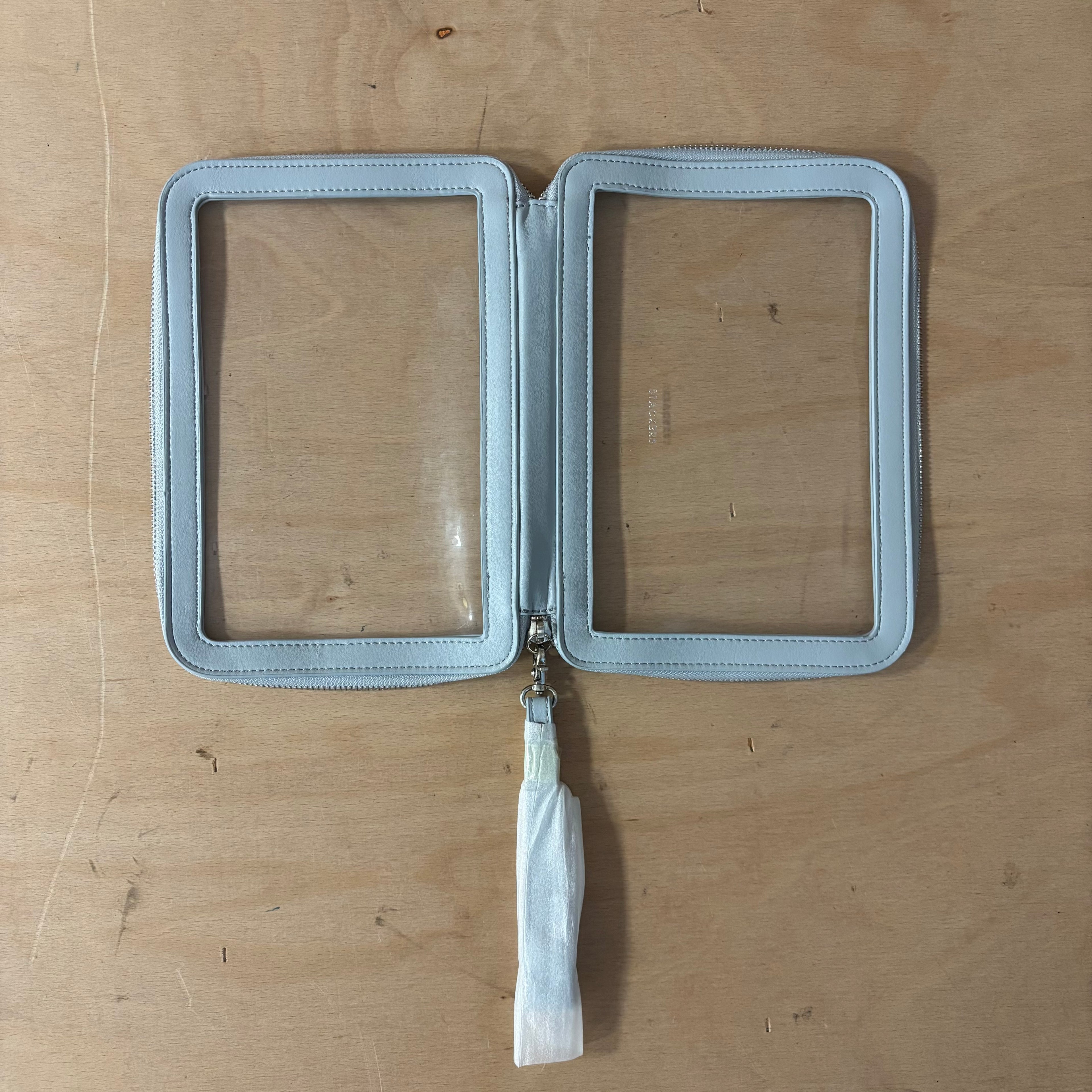 Stackers blue clear pouch