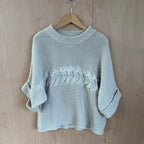Massimo dutti cable knit grey jumper size small