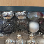 Next grey bauble collection 50 pack
