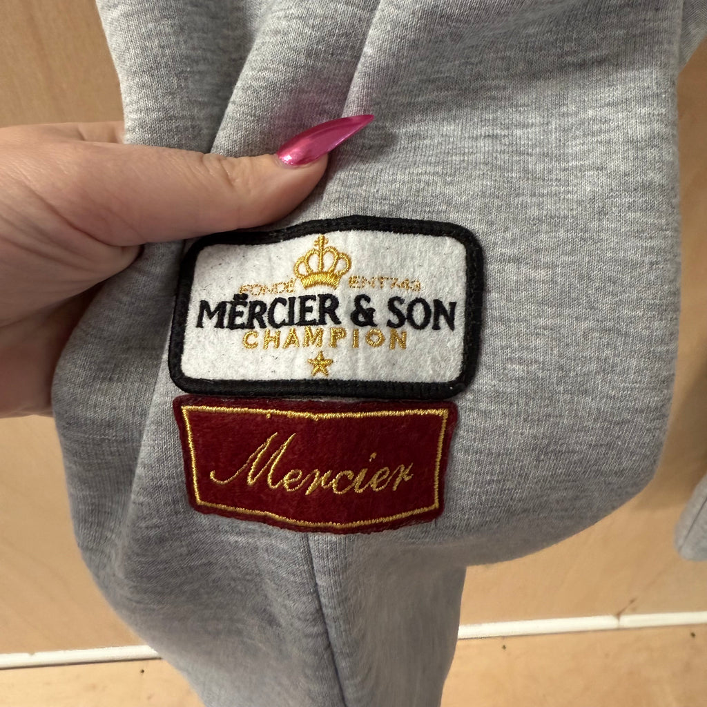 Mercier grey tacksuit bottoms graphic size large brand new