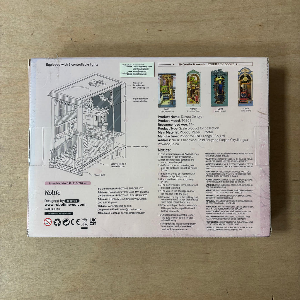 Rolife 3D creative bookends sakura densya