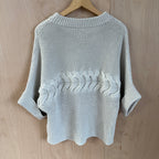 Massimo dutti cable knit grey jumper size small