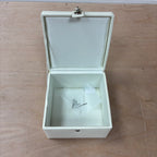 Marks & spencer with love range cream patterned top jewellery box new