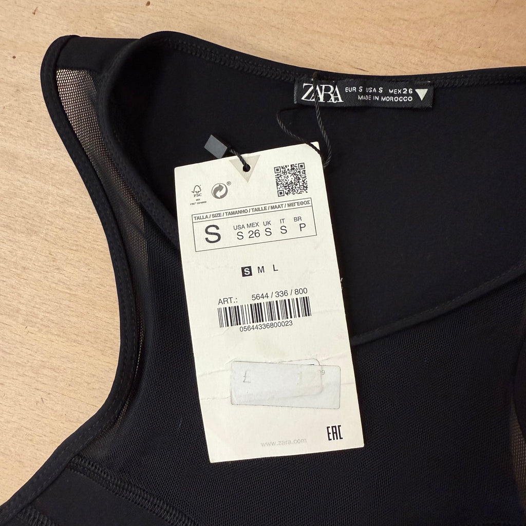 Zara sports top bundle x 2 size small red and black