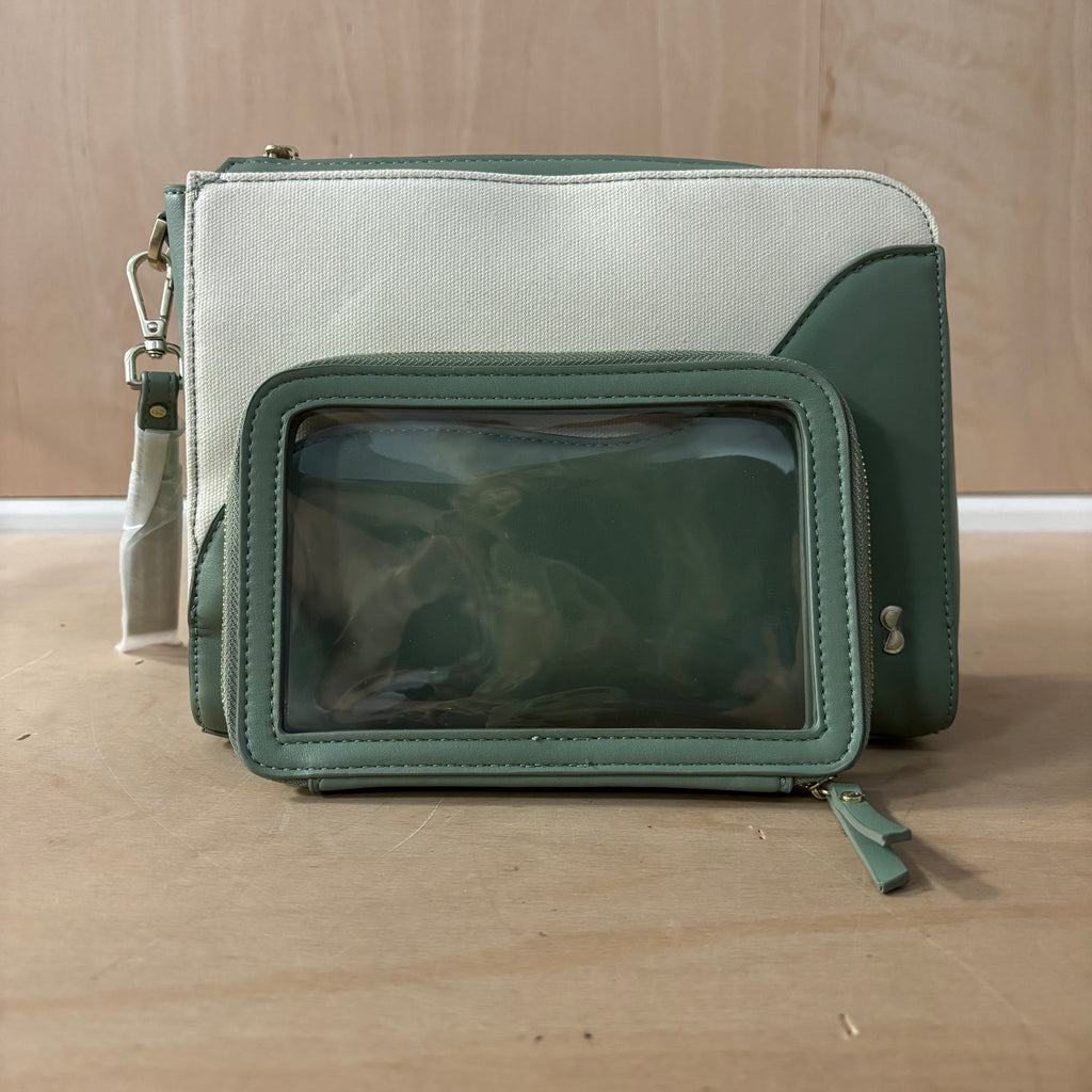 Stackers wave wash bag in wave green