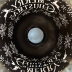 Festive merry christmas gold lantern