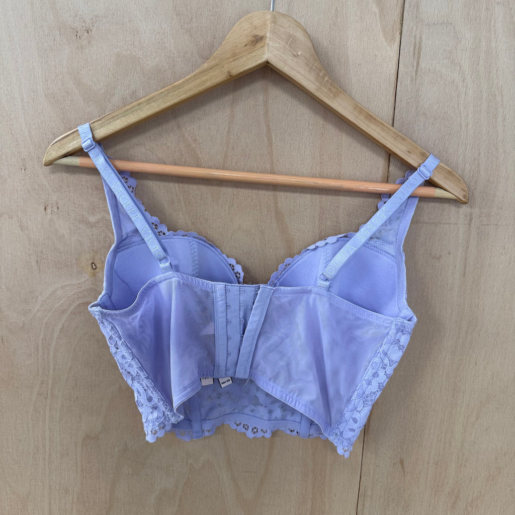 Victoria secret purple lace bralette size 34D