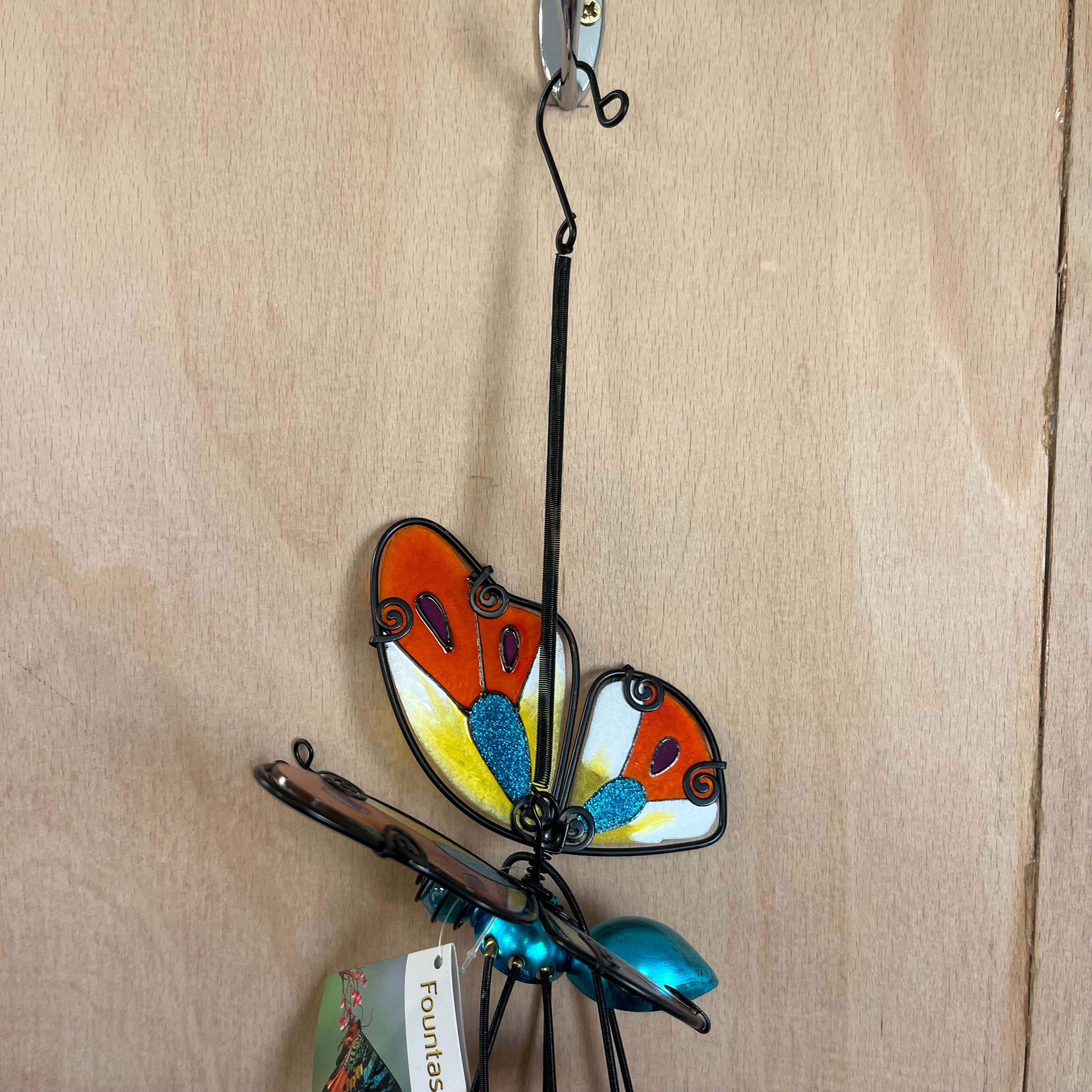 Fountasia multi coloured hanging butterfly