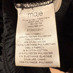 Maje black lace rara mini dress size 40