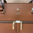 Modalu tan leather pippa handbag with dustbag
