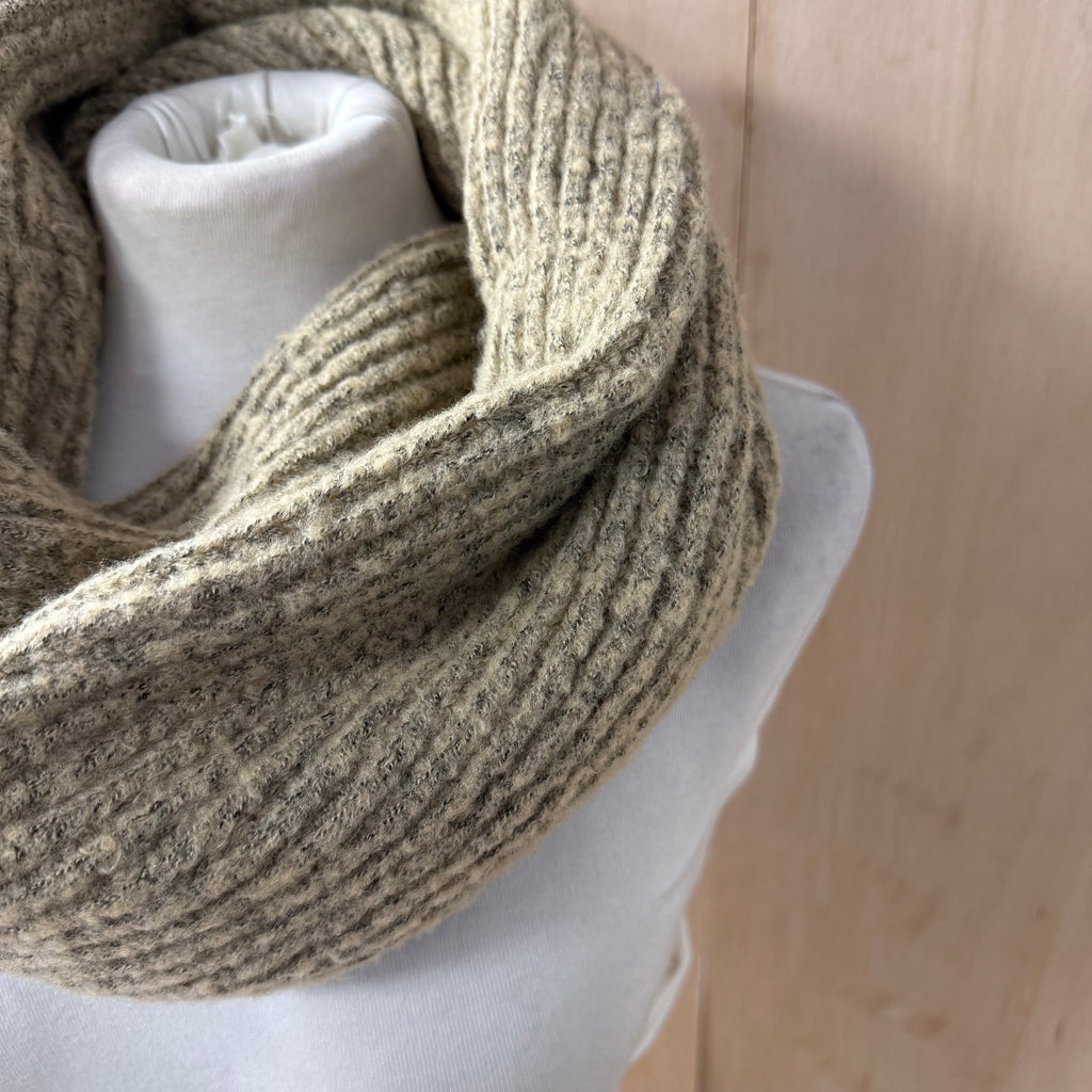 M&S camel knitted scarf neck wrap