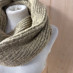 M&S camel knitted scarf neck wrap