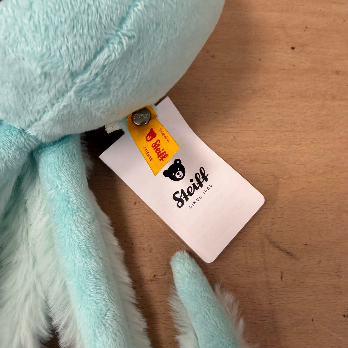 Steiff blue octopus new with tags soft cuddly toy