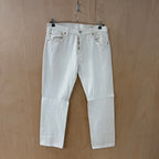 Levi's 501 jeans 5 button white denim