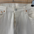 Levi's 501 jeans 5 button white denim
