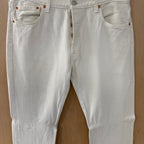 Levi's 501 jeans 5 button white denim