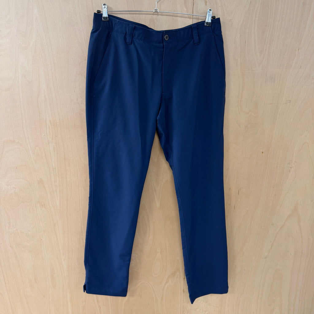 Under armour men's sport golf trousers navy blue size 36/34