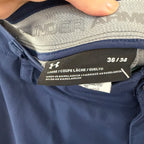 Under armour men's sport golf trousers navy blue size 36/34