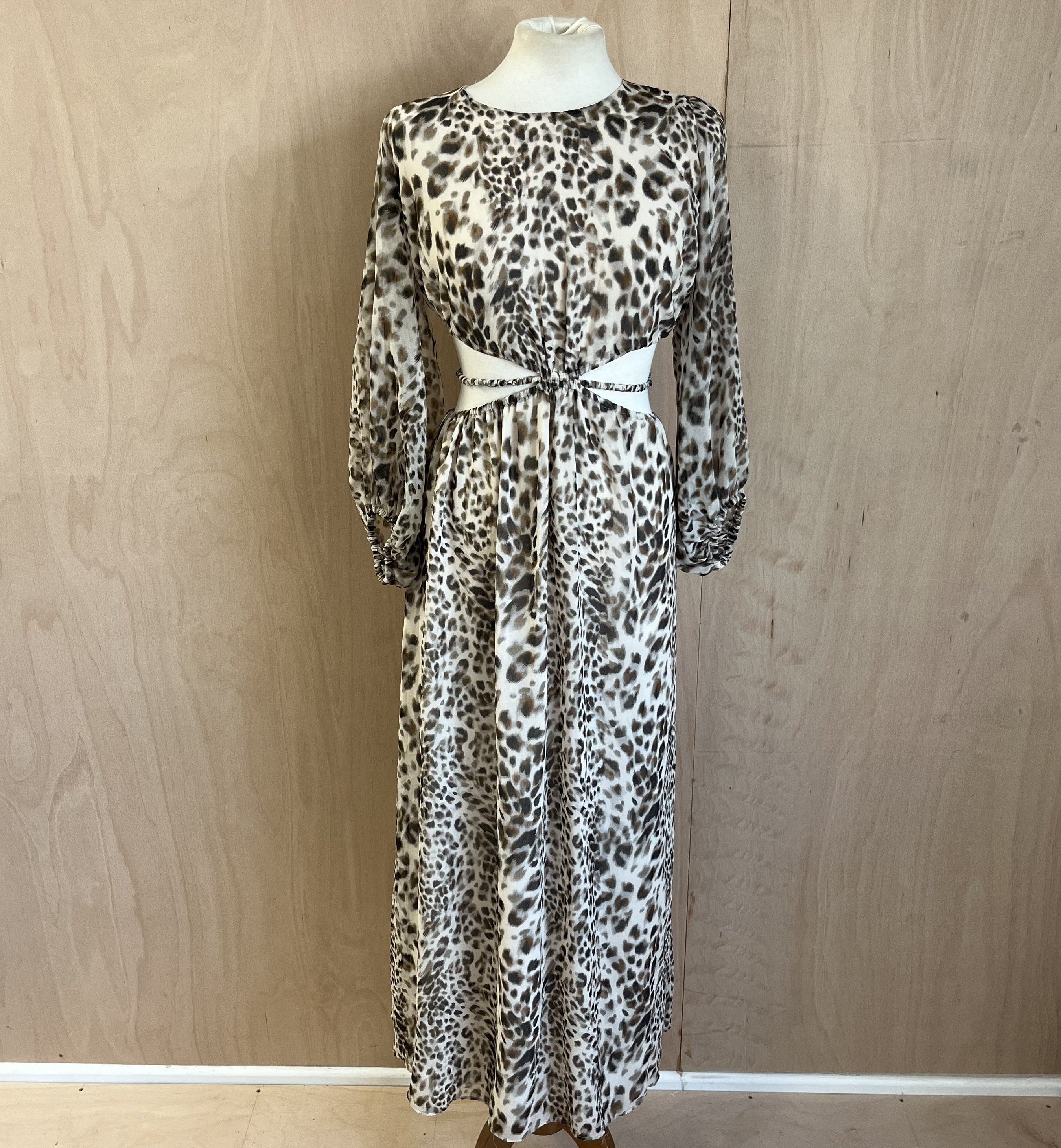 Brand New Zara Animal Print Backless Dress