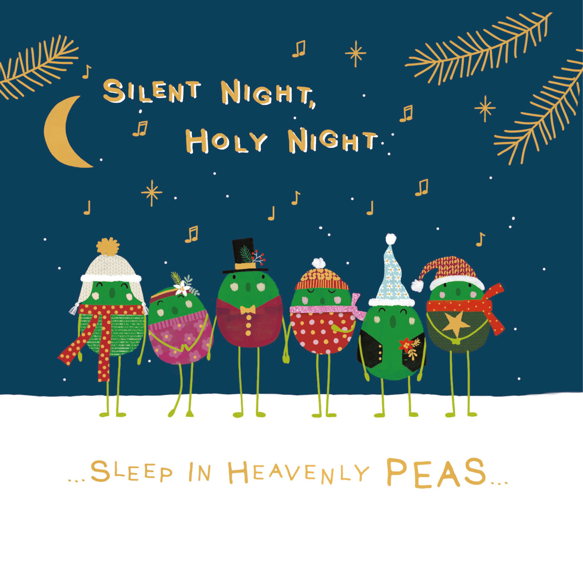 Sleep in heavenly peas 10 pack christmas cards – Demelza Online Store