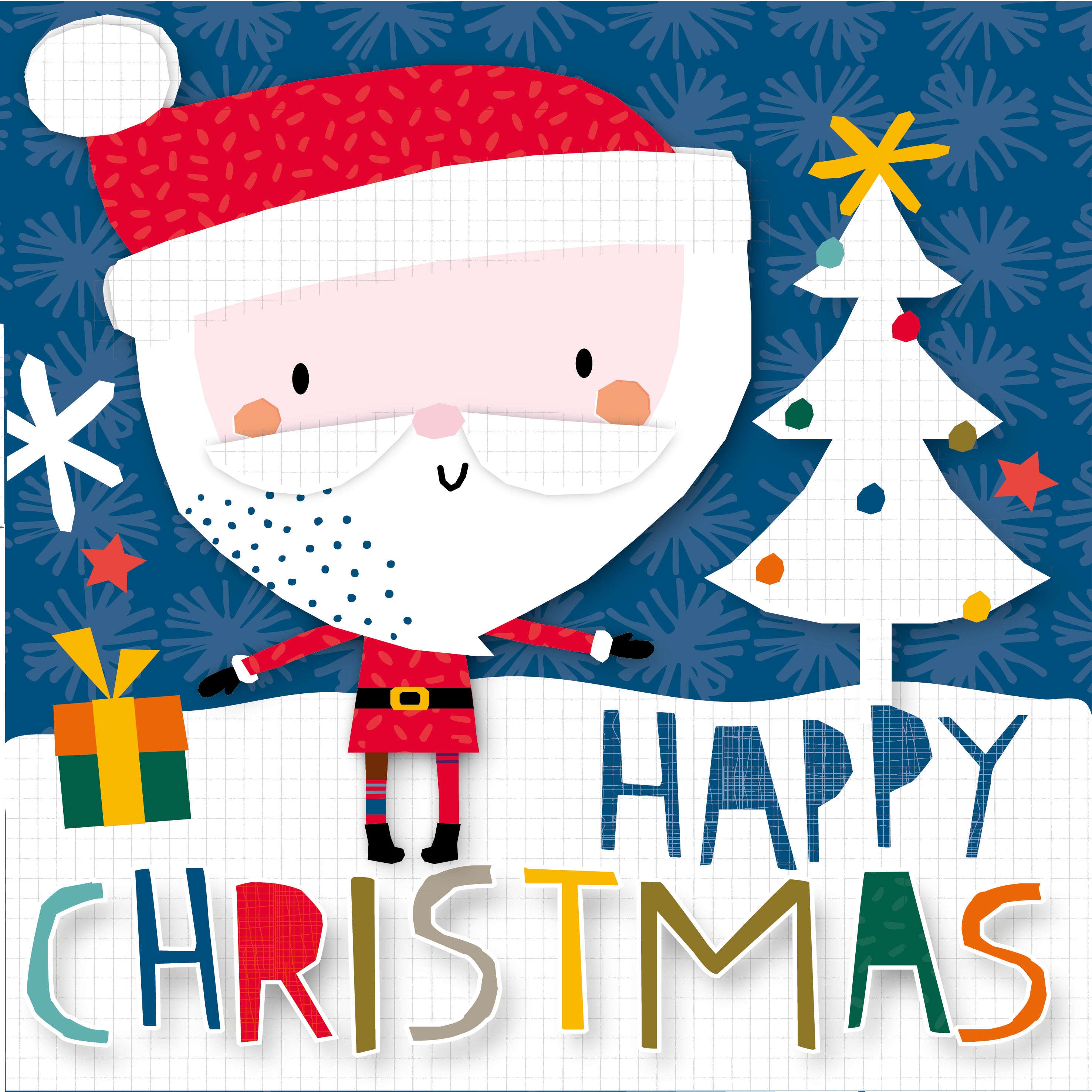 Cut out santa / cut out snowman kids twin 20 pack christmas cards