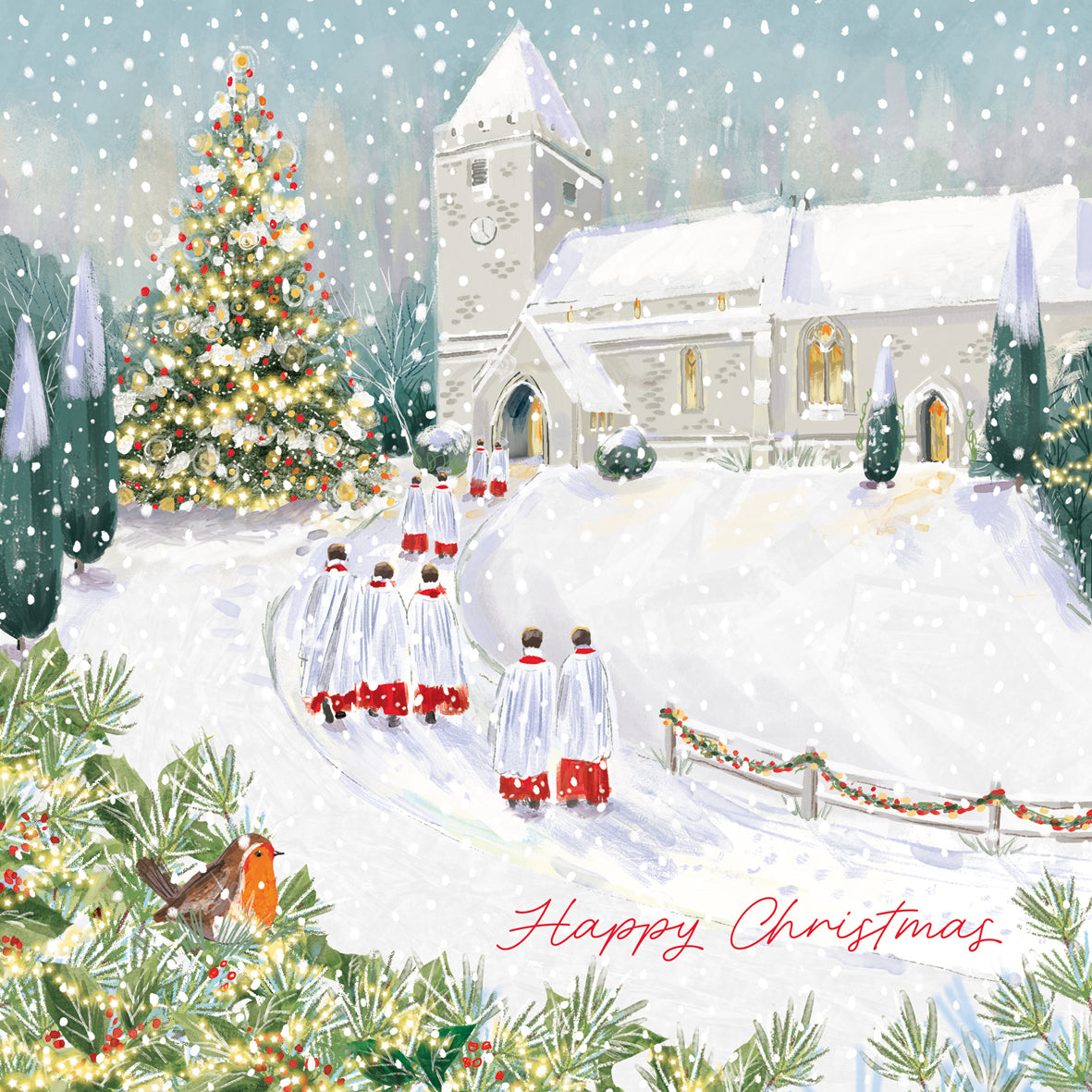 Christmas day carols 10 pack christmas cards
