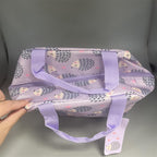 Hedgehog lilac lunch bag