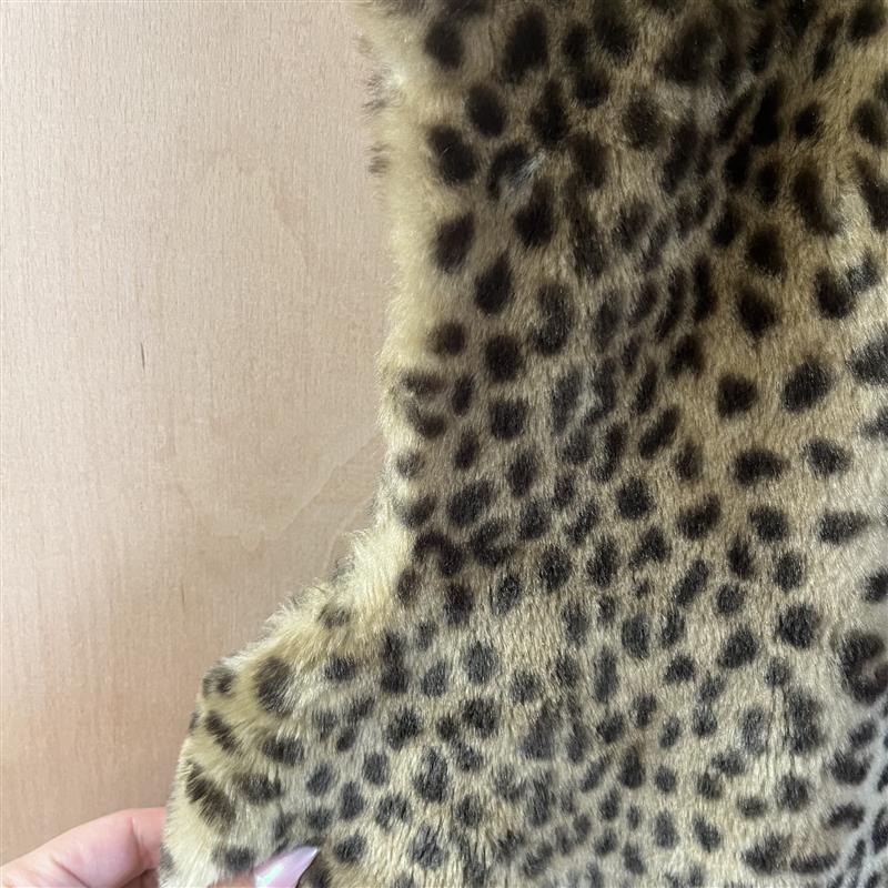 Cadari leopard print gilet size small