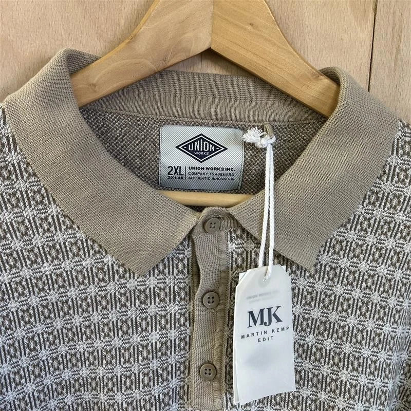 Union works cotton long sleeve patterned shirt size 2XL brand new