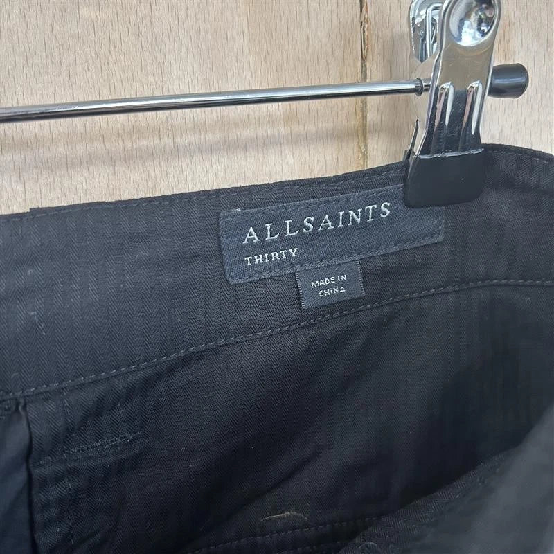 All saints black ardy shorts size 30 brand new