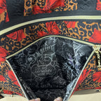 Betsy johnson large cheetah print/red bow weekend bag