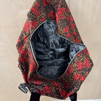 Betsy johnson large cheetah print/red bow weekend bag