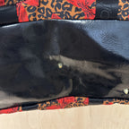 Betsy johnson large cheetah print/red bow weekend bag