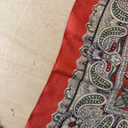 Liberty of london 100% silk scarf red paisley print