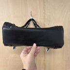Juicy couture black faux leather designer handbag