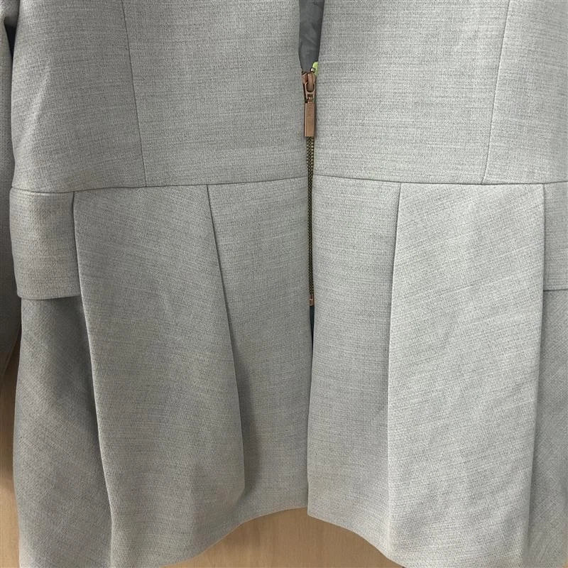 French connection grey classic zip blazer size 8UK new