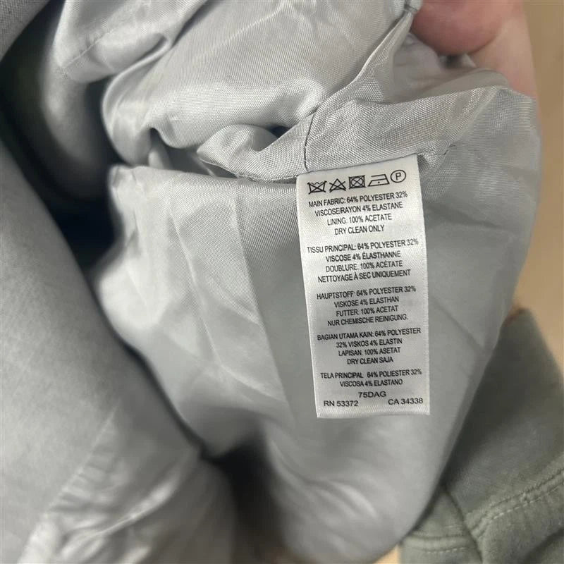 French connection grey classic zip blazer size 8UK new