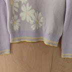 Joe browns knitted lilac floral jumper size 10