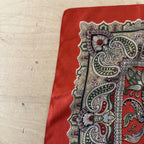 Liberty of london 100% silk scarf red paisley print