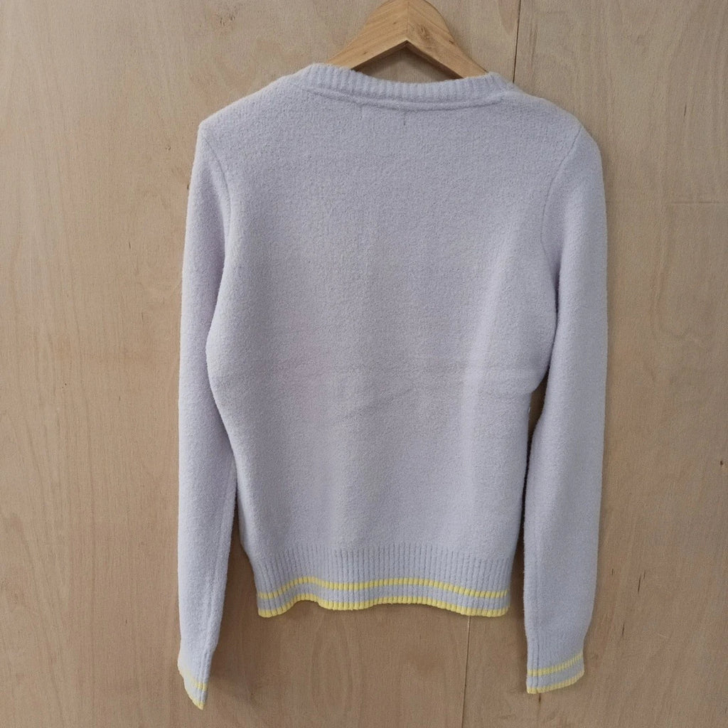 Joe browns knitted lilac floral jumper size 10