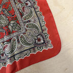 Liberty of london 100% silk scarf red paisley print