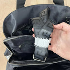 Versace parfums black zipped shoulder bag