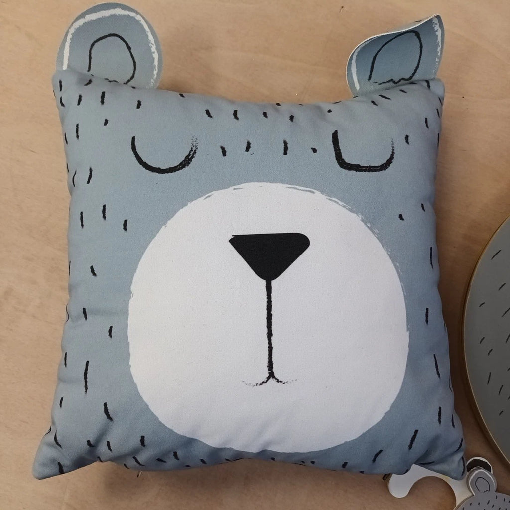 Children's nursery bear bundle incl. wall clock cushion & matching hanger